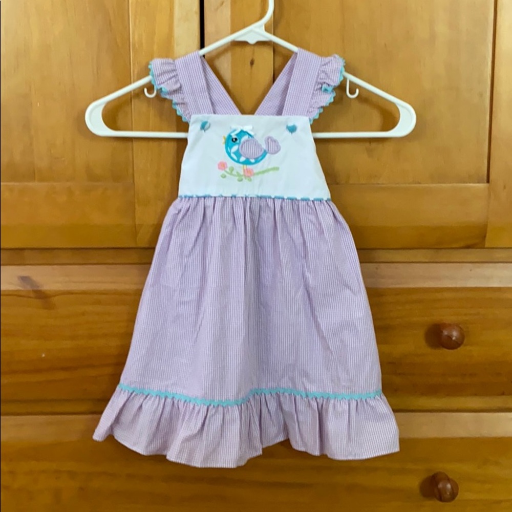 Stellybelly 18m smocked birdie dress